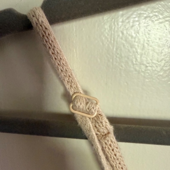 Freshman 1996 Beige Stretchy Crochet Knit Midi Dress Sleeveless Size XS‎ - Picture 7 of 12